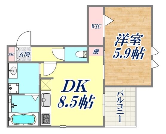 CASA本山中町の物件間取画像